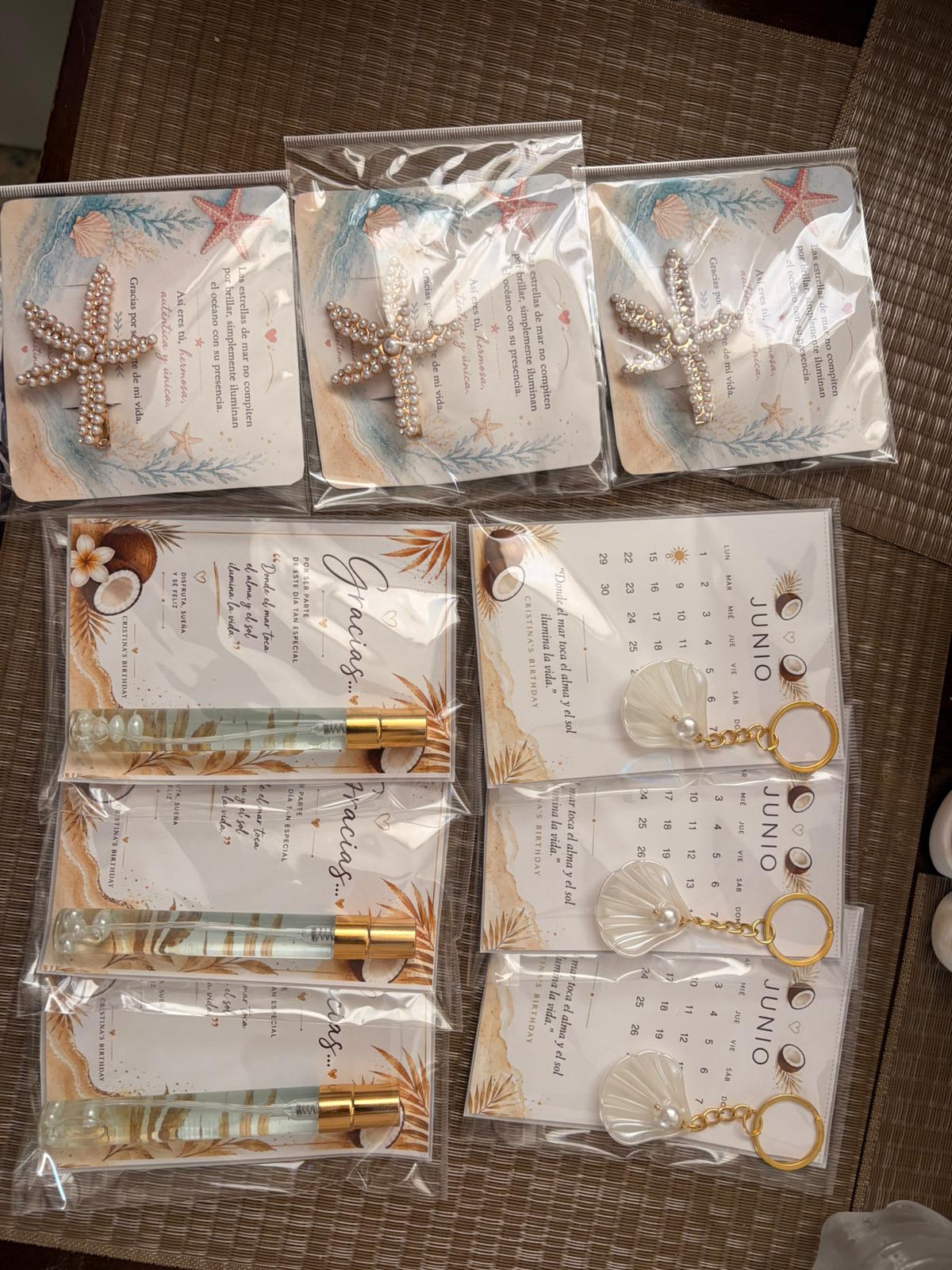Vela personalizada hecha a mano con etiqueta del evento